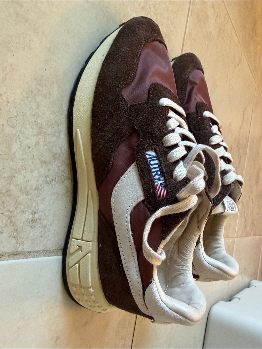 Autry Brown Reelwind low top Sneakers - Size 40